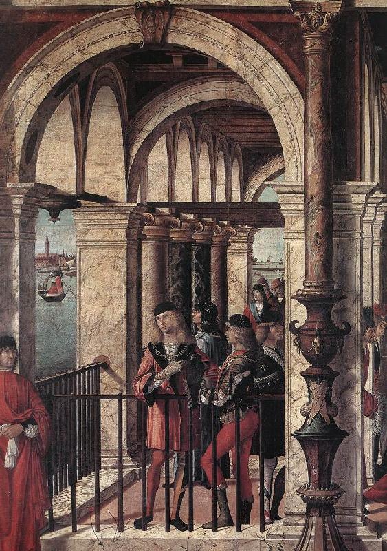 CARPACCIO, Vittore Arrival of the English Ambassadors (detail) g